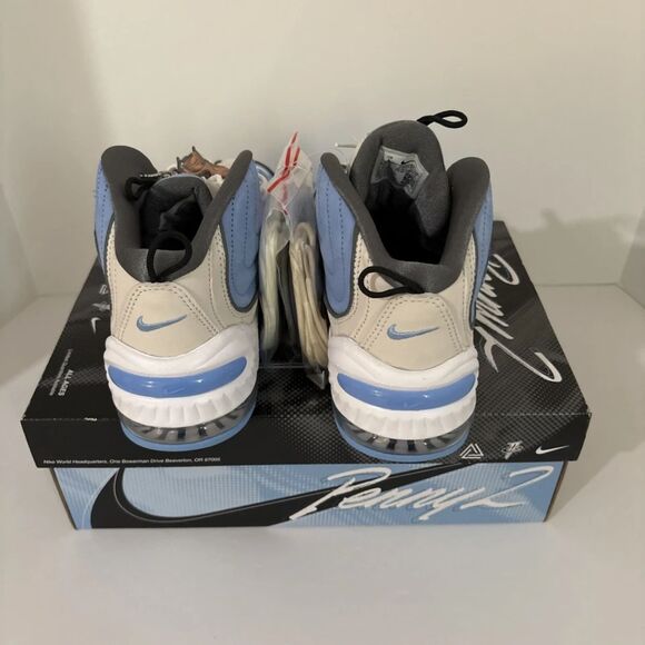 Nike Air Penny 2 SS White Cobalt UNC Magic Men’s Sneakers 10 Special Box - Picture 6 of 6